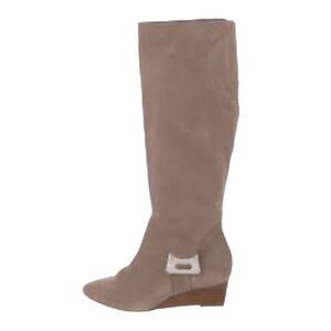 Calvin Klein women’s tan suede kneelength, tall boot size 8 ￼